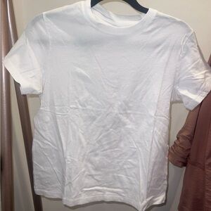 Classic White Crew Neck Womens T-Shirt